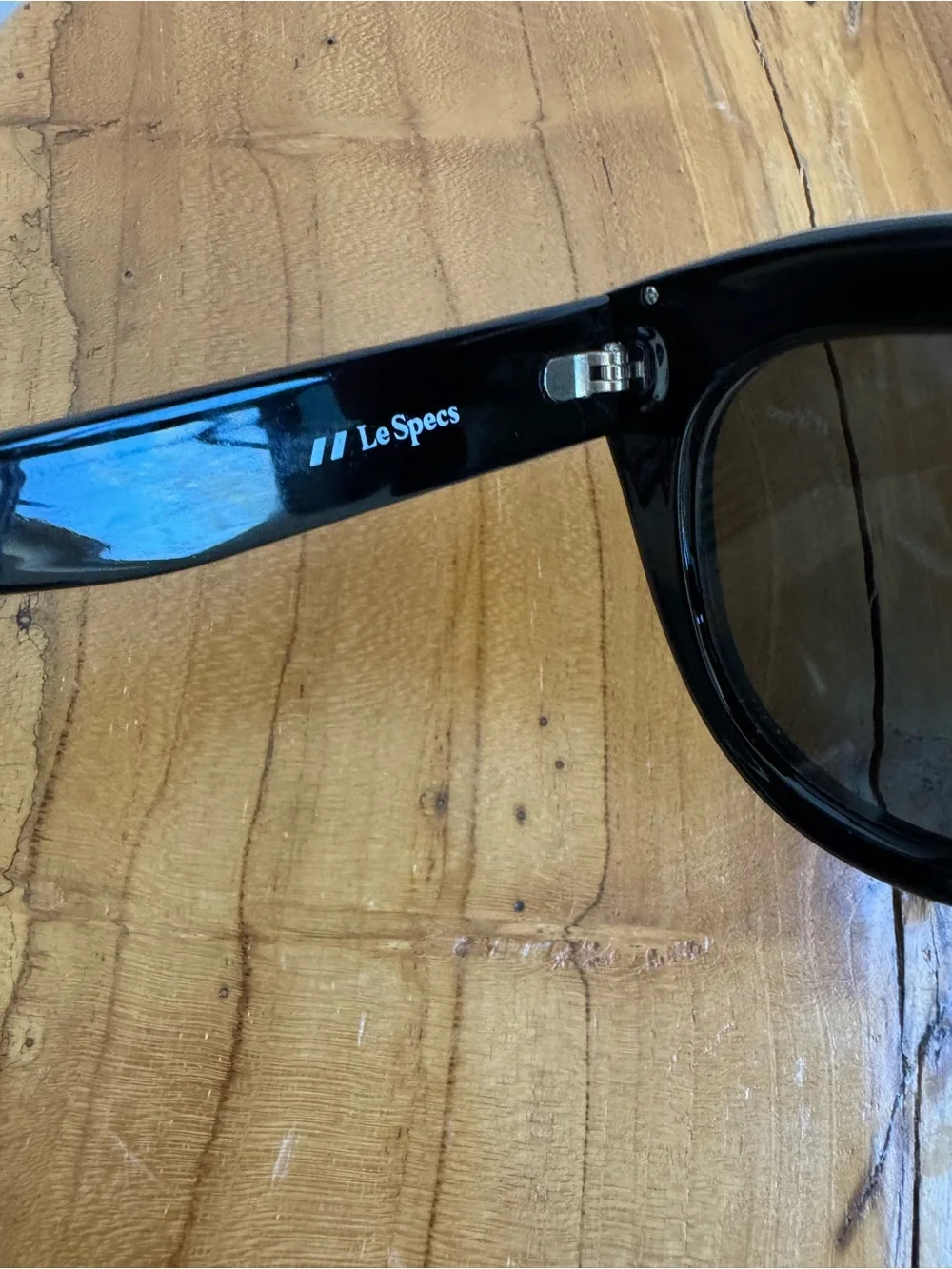 Le Specs Air Heart Black Cat-Eye Sunglasses